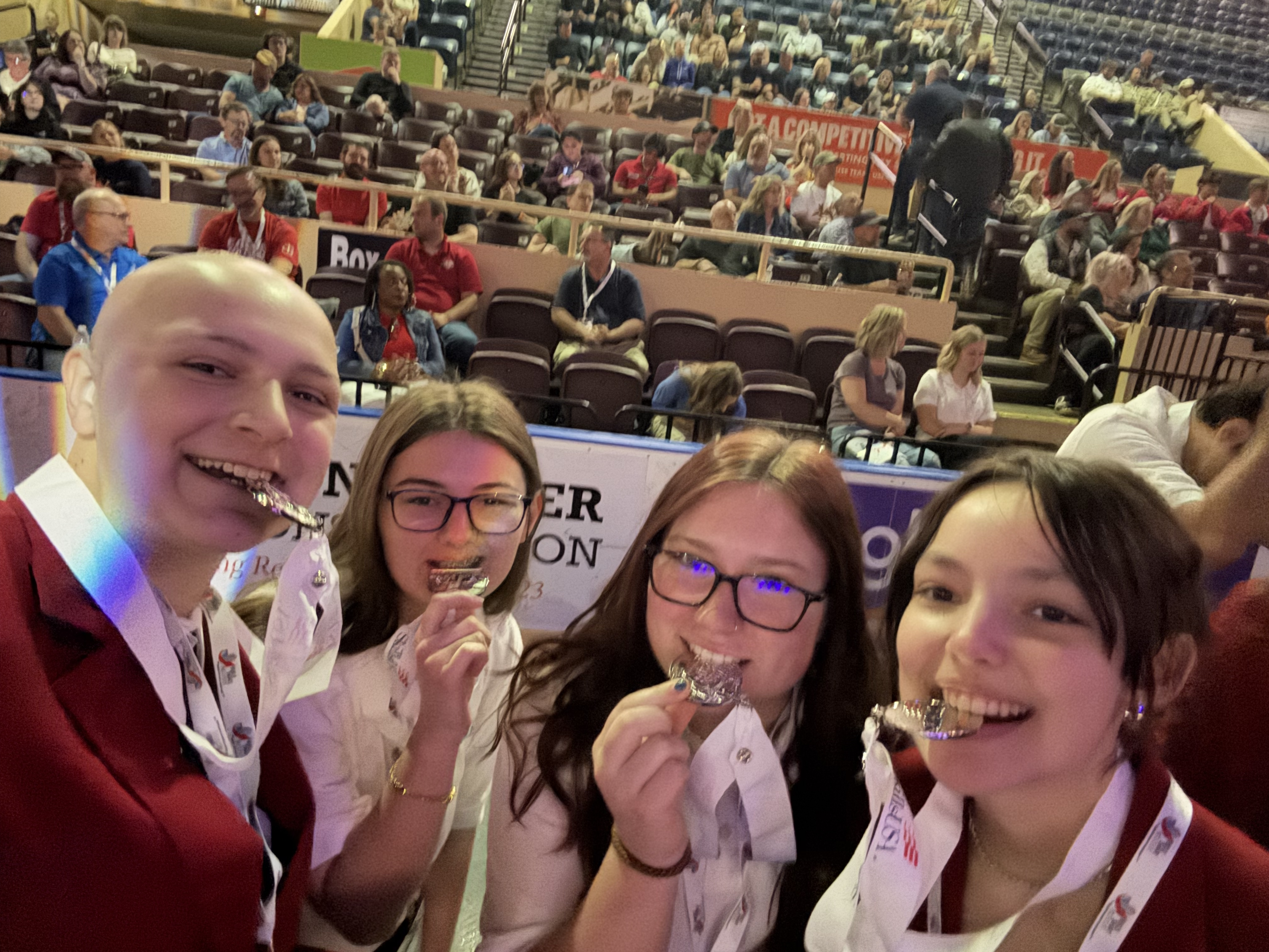 photo of the skillsUSA 2nd place team for broadcast news 2025